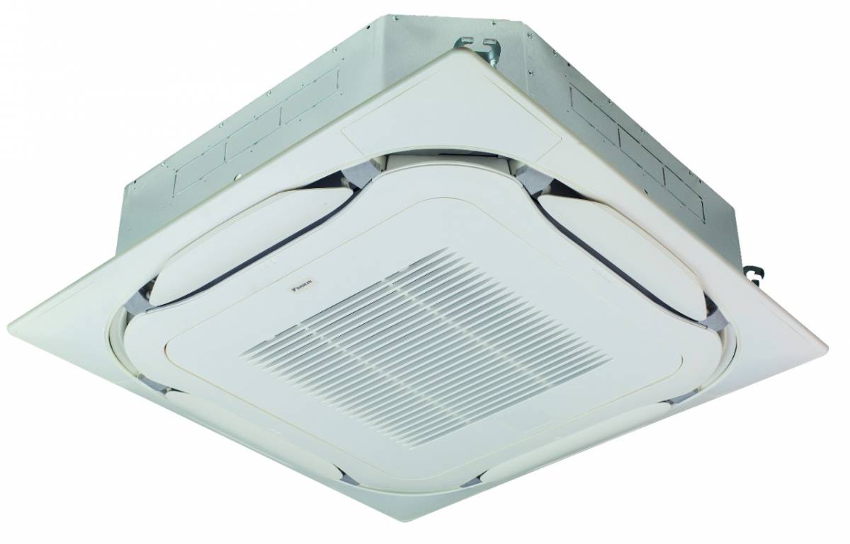 Daikin FCAG125B Sky Air 840x840-es körbe kifúvós kazettás beltéri